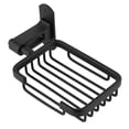 thumbnail image 4 of Soporte de jabón negro, cesta de jabón montada en la pared, jabonera, estante de almacenamiento para baño, 4 of 8