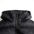 thumbnail image 3 of HILEELANG Girls Cropped Puffer Jacket, Hooded Short Winter Coat for Kids and Teens, Black, 9-10Y, 3 of 8