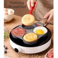 thumbnail image 2 of Sartén para huevos HUPECHAM con revestimiento antiadherente de granito para 4 tazas con accesorios, 2 of 7