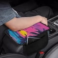 thumbnail image 4 of Yuyamidu Coconut Tree Car Center Console Cover Protector Sunset Car Arm Rest Cushion Pad Seaside Automotive Interior Accessories Fit for Most Car SUV Van Truck, 4 of 7