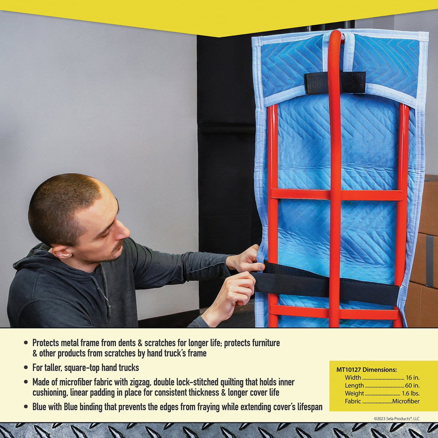 Monster Trucks 16" x 60" Padded Hand Truck Cover, Square Top