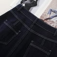 thumbnail image 6 of A Darker Blue Denim A-Line Skirt for Women, 2025 New Flared Mid-Length Swing Skirt, Loose Fit Flowy Drop Waist Skirt, 6 of 6