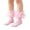 Pink#2, variant on Kids Frilly Organza Ruffle Ankle Socks Breathable Cotton Dress Socks Fit for Mary Jane Shoes Daily Party Use(Navy,M)