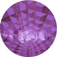 thumbnail image 1 of Ahgly Company Tapis Rond Lavable en Machine Intérieur Transitionnel Magenta Foncé Violet, 4 Pieds Rond, 1 of 7