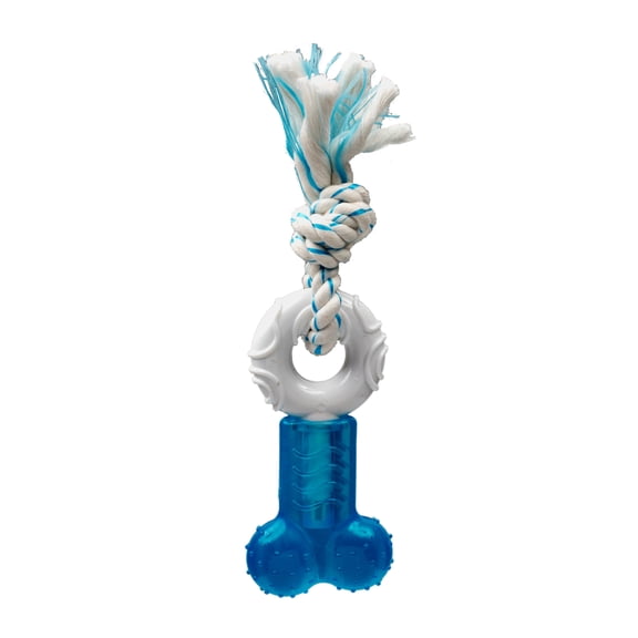Multipet Canine Clean Peppermint Scented Donut Rope Dog Chew Bone Toy