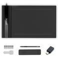 thumbnail image 1 of VEIKK Tableta Gráfica Digital S640 6,5 x 4 Pulgadas OSU Tableta Gráfica 8192 Nivel Prión sin Batería para Dibujar y Jugar, Coatible Linux, Chromebook,Windows, Mac y Android OS, 1 of 5