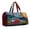 B, variant on Vehicle Theme Quilted Duffle Bag, Fun Design Travel Bag for Car Lovers, Fashionable Handbag - Large Capacity Storage, Perfect for Camping Traveling Journey Sports Fitness (16*8*8)