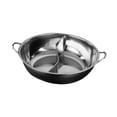 thumbnail image 2 of Fancyes Stainless Steel Hot Pot with Divider,Double Flavor Cookware Soup Pot Easy to Clean Shabu Shabu Pot for Family Gathering Party S, 2 of 8