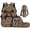 Brown Bow Print, variant on Aplkyhs Pink Bow Baseball Kids Backpack Set of 4 with Lunch Box Pencil Case and Water Bottle Carrier Includes Schoolbag with Front Pocket Elementary School Girls