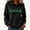 Black, variant on FDGIU ‌‌‌‌‌Women's Plus Size Saint Patrick's Day Sweatshirt - Oversized Green Shamrock Print Long Sleeve Pullover