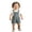 Grey, variant on HXWCHs Girl 3Pcs Summer Outfit Ribbed Bodysuit and Floral Overall Shorts & Headband Size: 6-12 Months Yellow