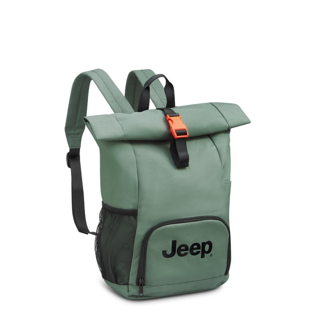 Mochila Jeep JS016D Rolltop Travel gris para portátil de 17 pulgadas