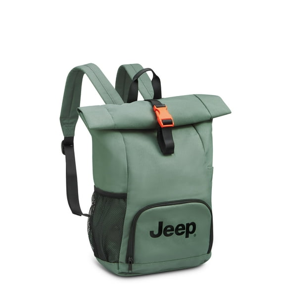 Mochila Jeep JS016D Rolltop Travel gris para portátil de 17 pulgadas