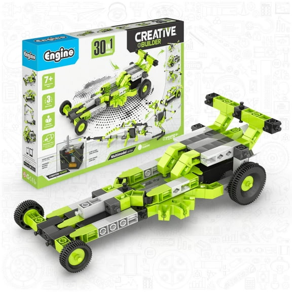 Engino- Inventor STEM Toys, 30 Motorized Models, Building Toys for Kids 7 