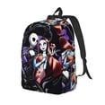 thumbnail image 1 of Goofa The Nightmare Before Christmas Pattern Durable Canvas Daypack - High-Quality Vintage Backpack, Compact & Versatile for Travel and Everyday Use-Medium, 1 of 5