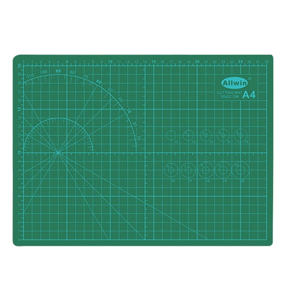 Double Sided Self Healing Cutting Mat, Rotary Cutting Board with Grid & Non Slip Surface, Rotary Cutter for Craft, Fabric, Quilting, Sewing, Scrapbooking Project
