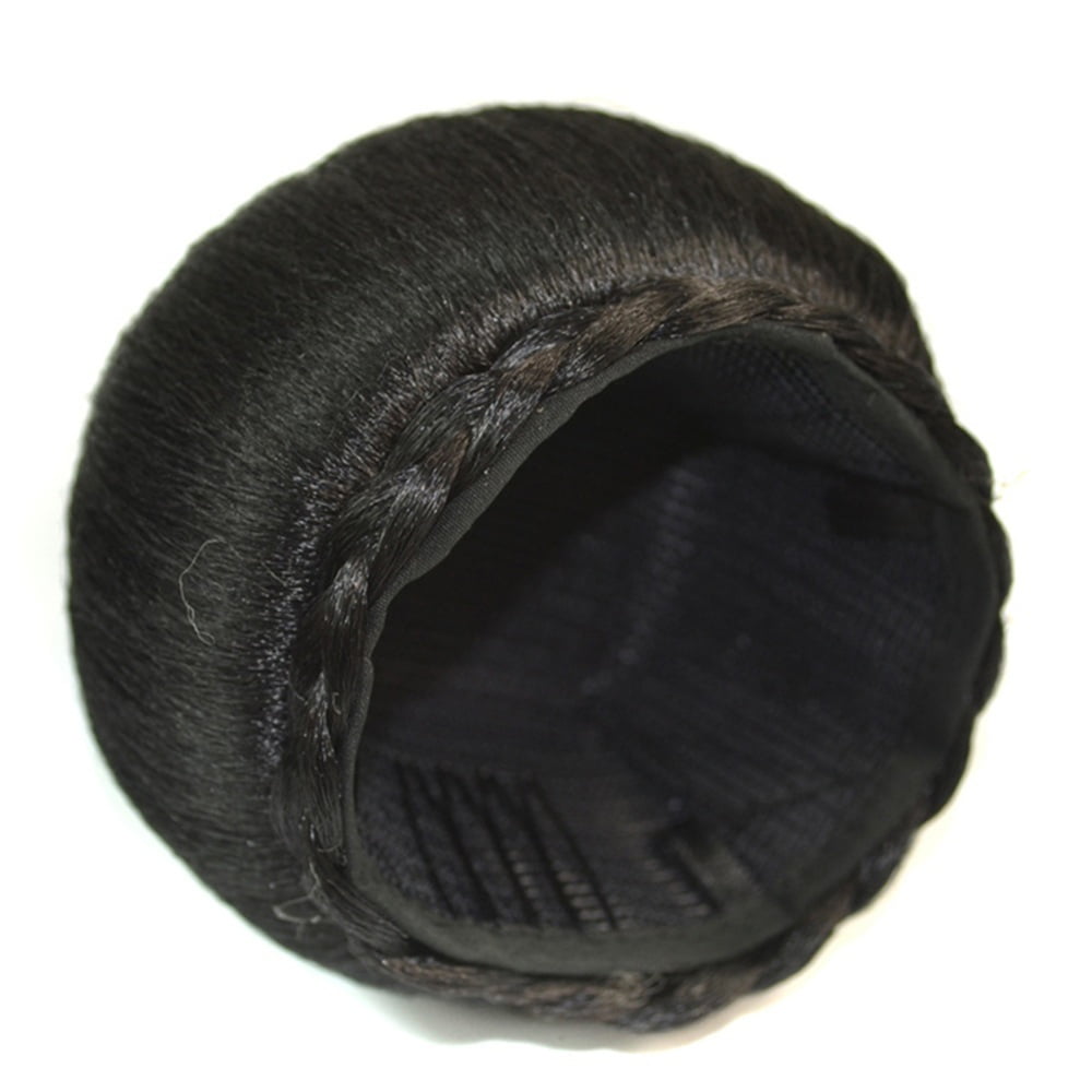 Synthetic Hair Chignon Bun Donut Braided Hairpieces Scrunchie Clip in Hair Bun Extensions for Women