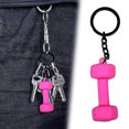 thumbnail image 4 of Mini llavero con mancuernas para entusiastas del fitness | Llavero de halterofilia de silicona para los amantes del gimnasio | Lindo accesorio de entrenamiento | Regalo unisex | Decoración Bolso, 4 of 8