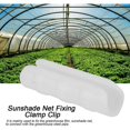 thumbnail image 3 of Snap-On Clamp For Greenhouse Steel Pipes, High And Low Temperature Resistance Ensures Year-Round Functionality, Durable Black Plastic Clips For Hassle-Free Installation (50Pcs), 3 of 5