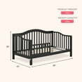 thumbnail image 2 of Dream On Me Austin Toddler Day Bed, Black, 2 of 8