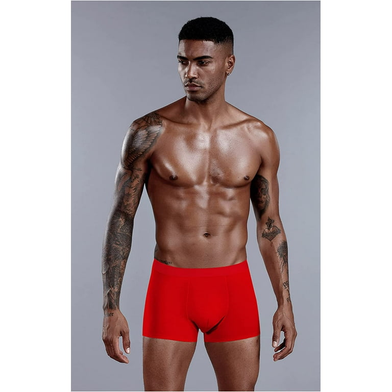 CoCopeaunt Men Chinese New Year Lucky Red Underwear, Soft Stretch