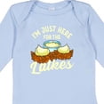 thumbnail image 4 of Inktastic Hanukkah Funny Here for Latkes Boys or Girls Long Sleeve Baby Bodysuit, 4 of 5