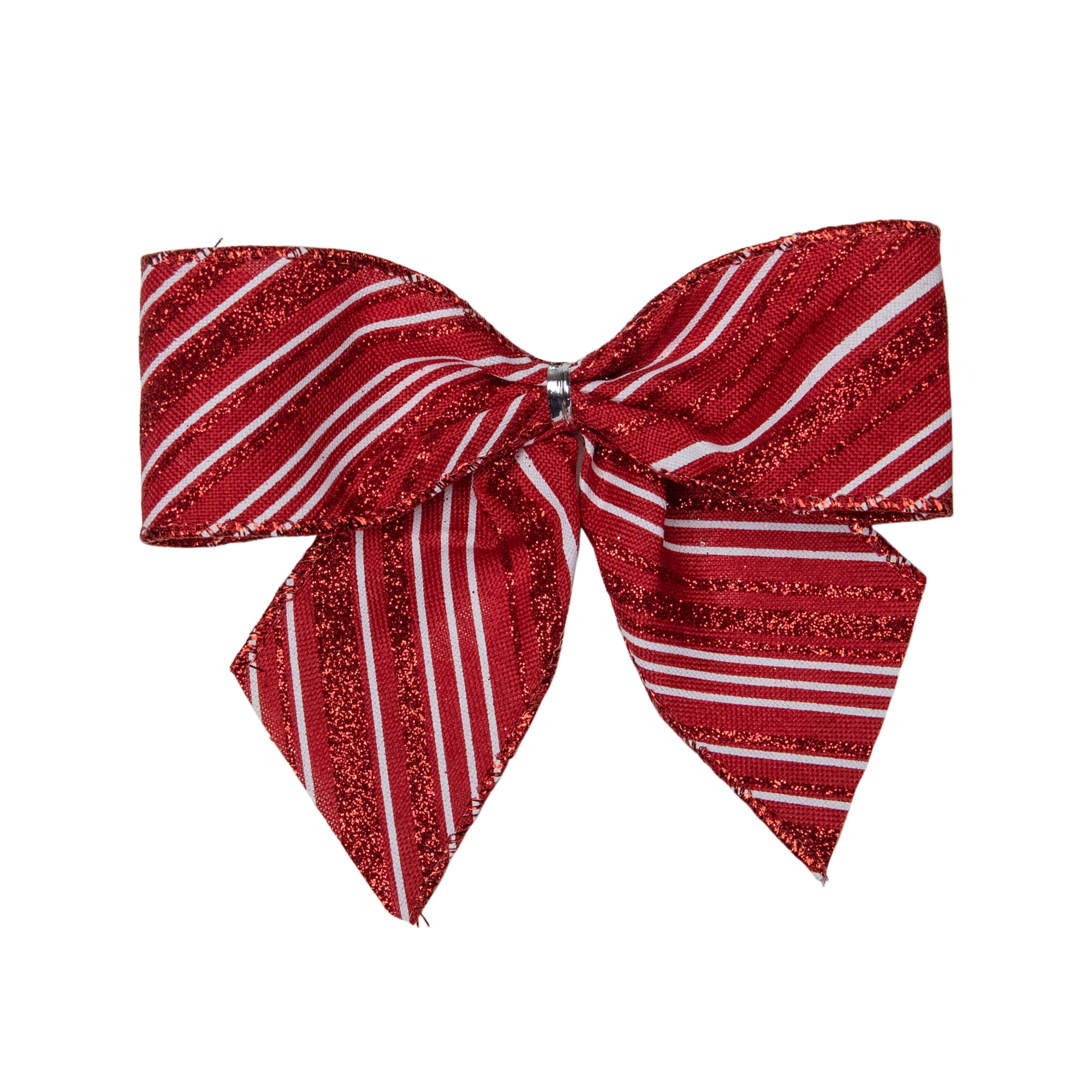 Dovecraft Christmas Naughty or Nice Striped Ribbon Bows