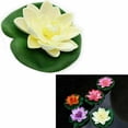 thumbnail image 2 of 10x Artificial EVA Fake Lotus-Leaf Flowers Water Lily Floating Pool Plants Decor, 2 of 5