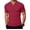 #A02-Wine, variant on Men's Ribbed Polo Shirts Short Sleeve V Neck Slim Fit Muscle Polo T-Shirt Casual Summer Collared Golf Shirt