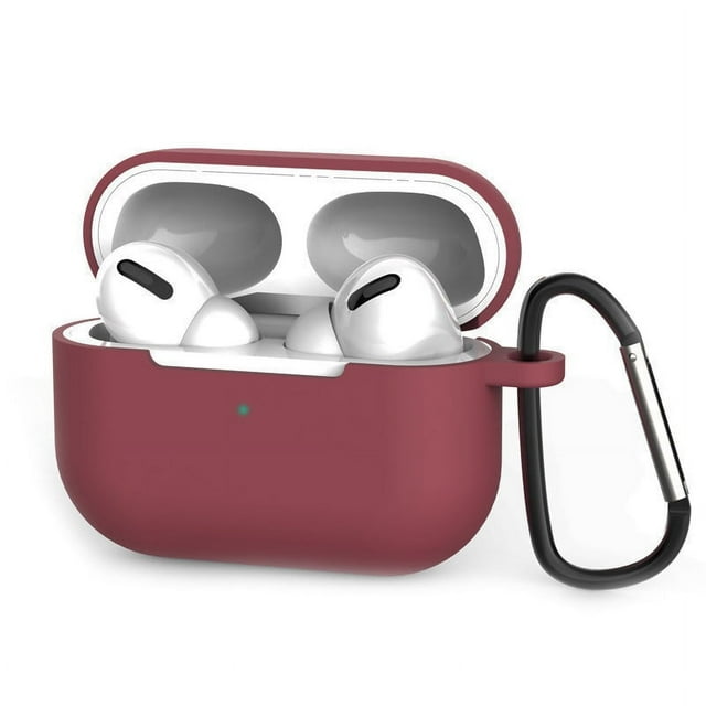 PANDACO Étui Souple Rouge Vin pour Boîtier de Recharge AirPods Pro (1re Gén.)