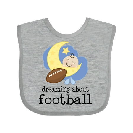 

Inktastic Football Baby Gift Dreaming About Football Gift Baby Boy Bib
