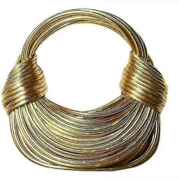 Handwoven Noodle Rope Gold Luxury Design Handbags For Women