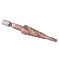 thumbnail image 1 of Loewten Step Drill Bit, High Toughness High Speed Steel Drill Bit, High Wear Resistance Not Easy To Break Cobalt Coating For Perforating Various Materials Deburring, 1 of 7