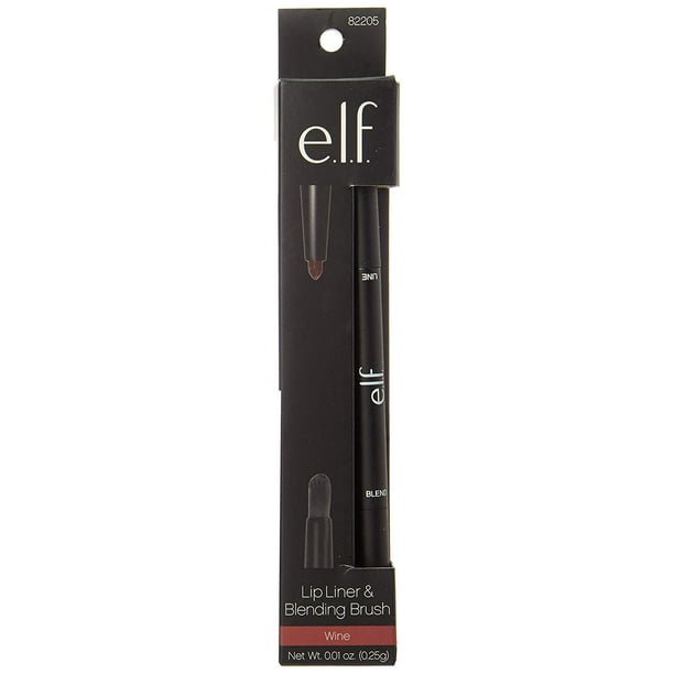 E L F Lip Liner And Blending Brush Wine 0 1 Ounce Walmart Com