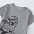 thumbnail image 4 of KPOPLK 2PCS Boys Summer Clothes for 1T 2T 3T 4T 5 6T Toddler Boy Outfits Cartoon Print Set Boy Clothing Crew Neck Set(Grey,5-6 Years), 4 of 7