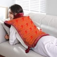 thumbnail image 3 of MaxKare Large Heating Pad with 5 Heat Settings & Auto Shut-off, for Full Body Stress Relief, 24"x33" - Red, 3 of 7
