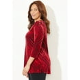 thumbnail image 3 of Catherines Women's Plus Size Anywear Burnout V-Neck Tunic, 3 of 4