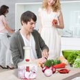 thumbnail image 4 of Amdohai Manual Food Chopper 1.4L Multi Function Stainless Steel Cutter Handheld Food Processor for Meat Vegetables Onions Garlic Chili Fruits Cream Egg Whipper Food Grinder for Home Kitchen Restaura, 4 of 7