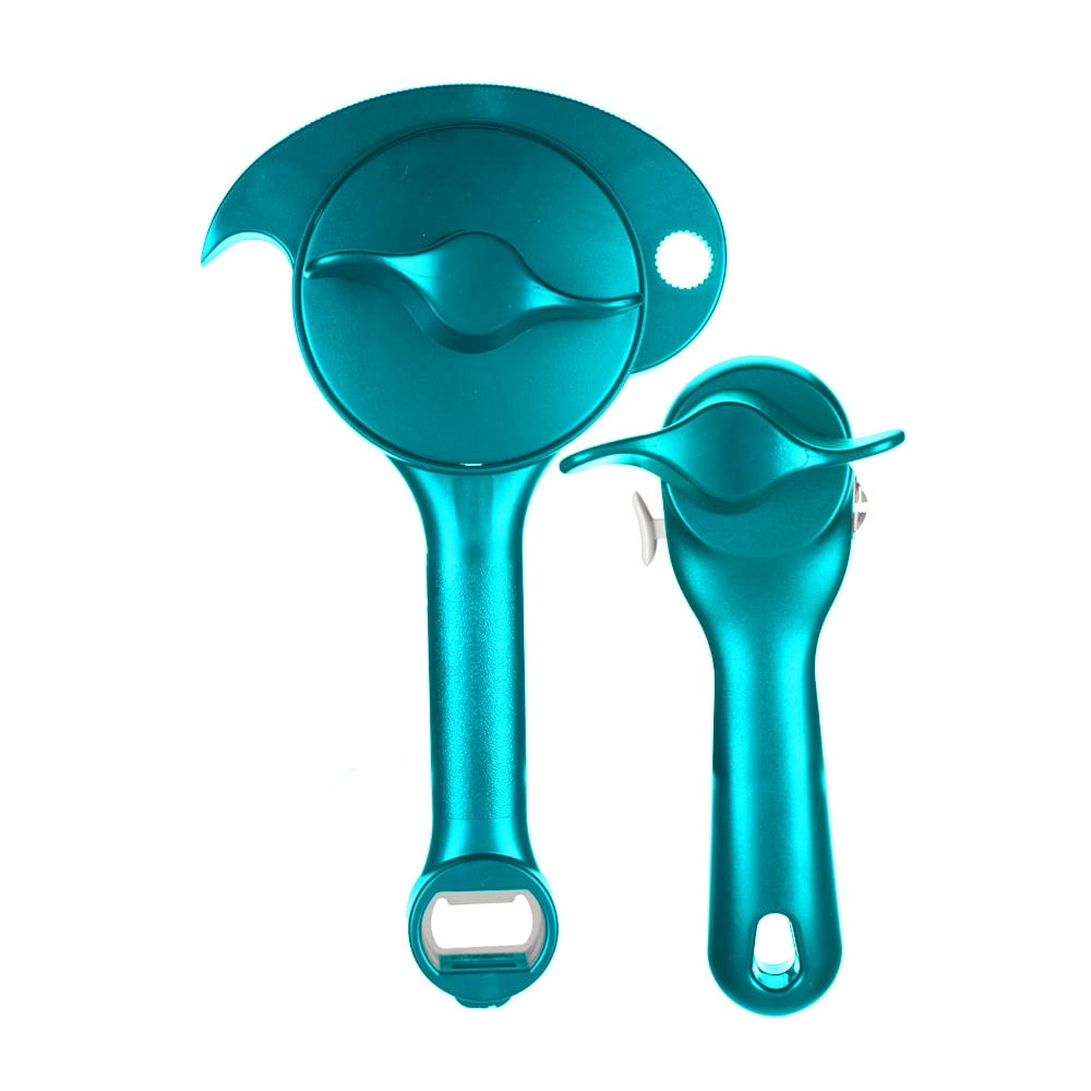 Kuhn Rikon 5in1 Jar Opener & Auto Attach Can Opener Set, Aqua