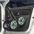 thumbnail image 2 of 2 Piezas 6.89" Coche Metal Audio Altavoz Rejilla Cubierta Malla Verde, 2 of 6