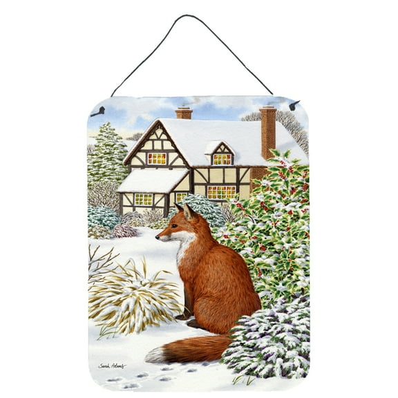 Fox by the Cottage Wall or Door Hanging Prints