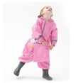 thumbnail image 5 of Zanarzt Kids Rain Outfit Toddler Raincoat Kids Boys Girls One Piece Hoodie Windproof Coverall Baby Rain Jackets Pink,M, 5 of 7