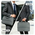 thumbnail image 7 of CshidWorld Laptop Bag for 15.6 inch, Computer Bag Laptop Briefcase Men Women, Laptop Shoulder Bag, Work Messenger Bag Business Travel Office, Gray, 7 of 7