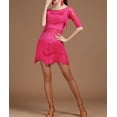 thumbnail image 3 of Latin Rumba Samba Tango Salsa Dance Dress Tassel Women'S Performance Spandex Dress Stage Wear, 3 of 8
