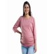 thumbnail image 1 of Playera Maternidad Algodón Manga 3/4 Cómoda Ropa Embarazo Blusa Básica Mujer Casual Color Rosa, 1 of 4
