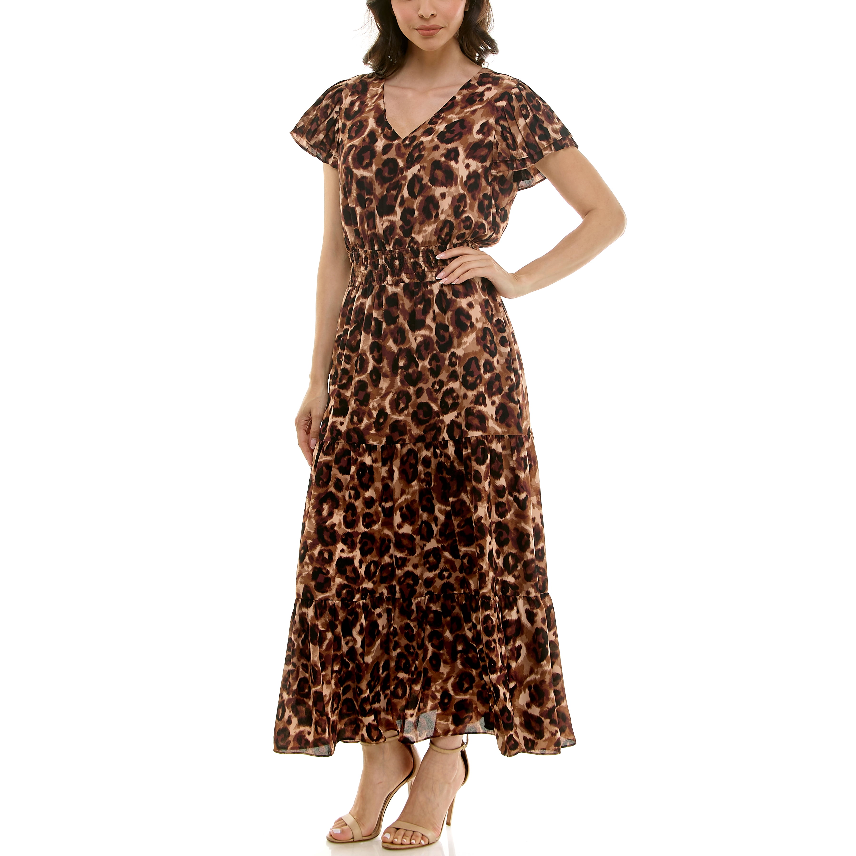 Nanette Lepore Women's Flutter Sleeve Midi Dress, Sizes XS-XXXL
