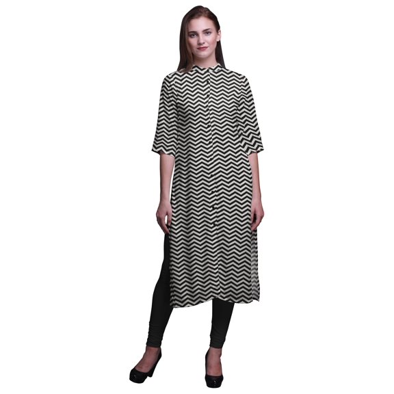Bimba Women Straight Long Kurta Regular Fit Tunic Casual Kurti Large