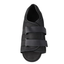 ABCISI Post Op Shoe, Walking Boot with Adjustable Strap Post, Injury Surgical Foot Cast Sandal Square Toe Orthopedic Support Brace for Broken Bone Male Size 6-6.5, Female Size 7.5-8 Black