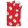 thumbnail image 1 of Juego de cama Meneki Neko Lucky Cat Pattern Fondo Rojo, 1 of 5