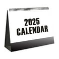 thumbnail image 2 of PATLOLLAV Small Desk Calendar 2025-2026,Jan.2025 to Jun. 2026 Floral Desktop Standing Calendar, Horizontal Gold Coils Binding Calendar 9.8x 5.7" Monthly Flip Schedule for Office Classroom, 2 of 5